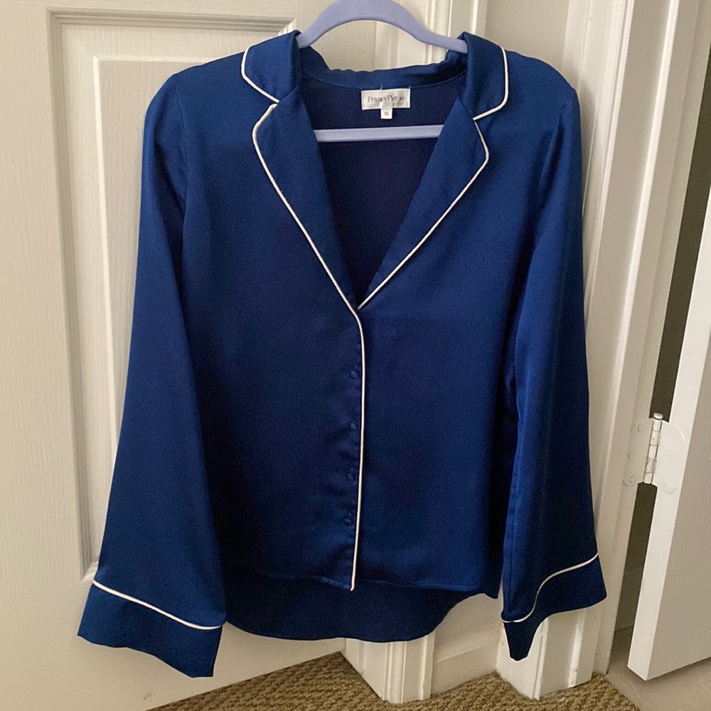 Blue Privacy Please Top